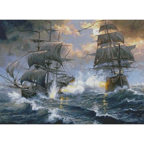 Battle on the High Seas (Large) by Artecy printed cross stitch chart